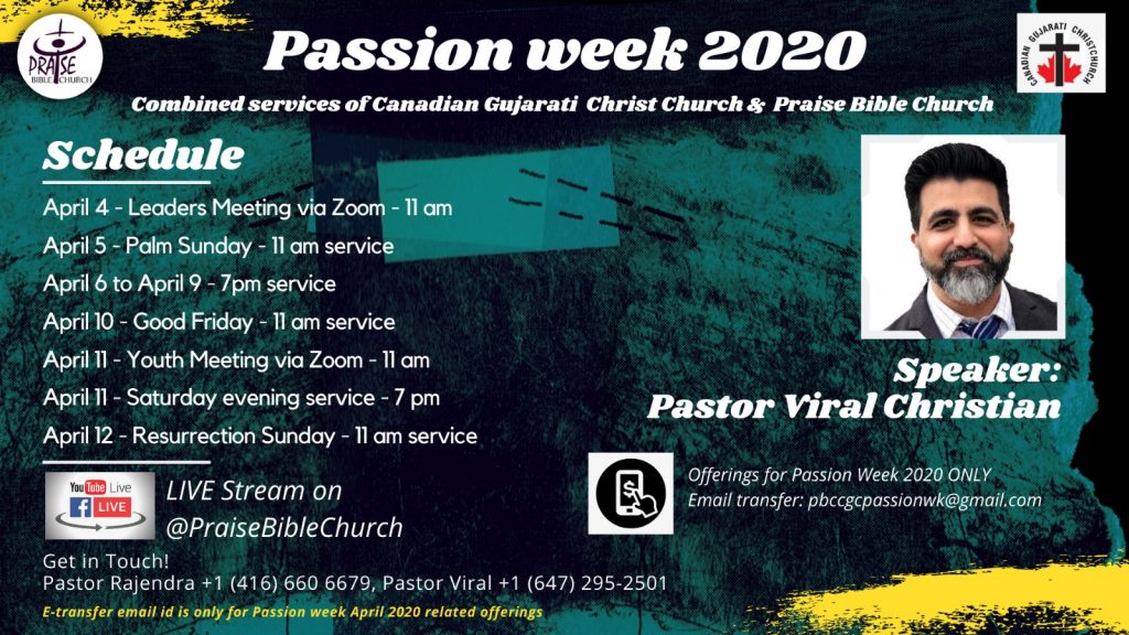 Passion Week 2020